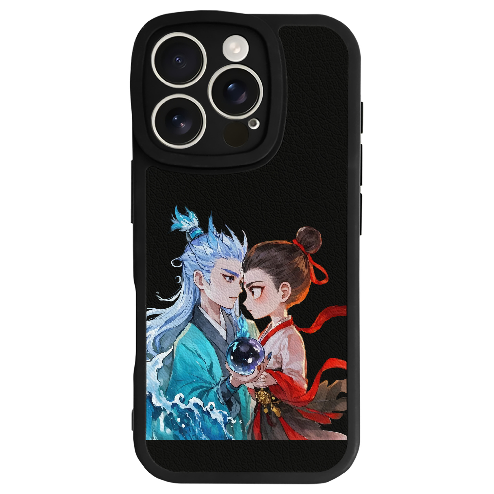（画像用） Ne Zha 2 ナタ 魔童の大暴れ 【iPhone 16シリーズ対応】シリコンスマホケース（レザー調） 材質：シリコン